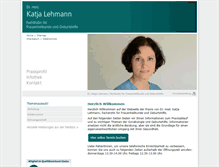 Tablet Screenshot of katja-lehmann.gladus.de